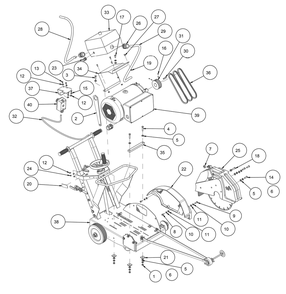 Section 01 Diagram and Parts List for MK-1610B 168611 MK Diamond Concrete Saw